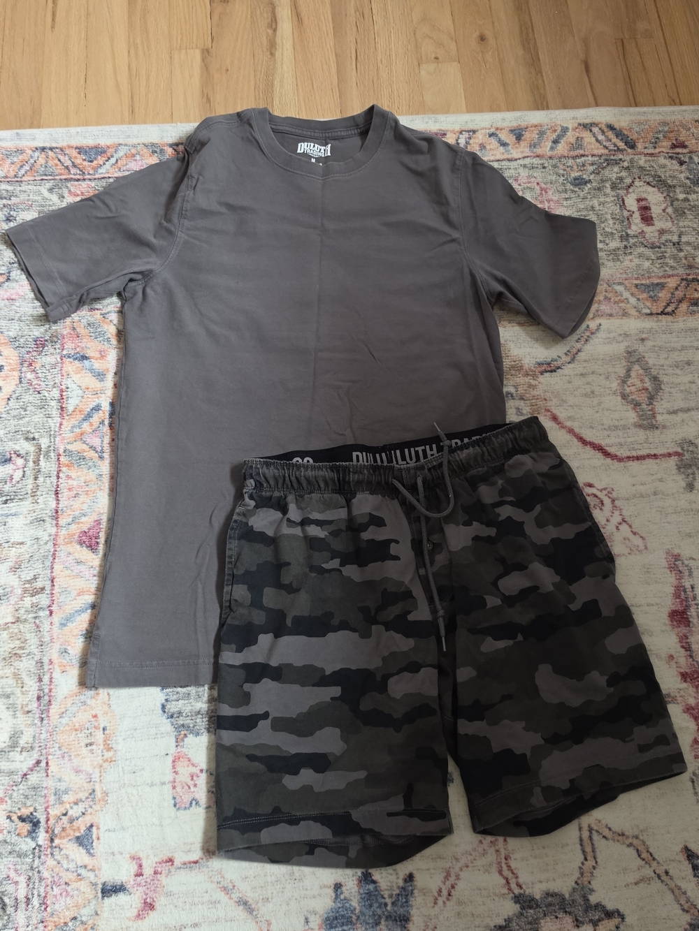 Duluth Trading Co. 2 Piece PJ Set. Men's Camo Size Medium